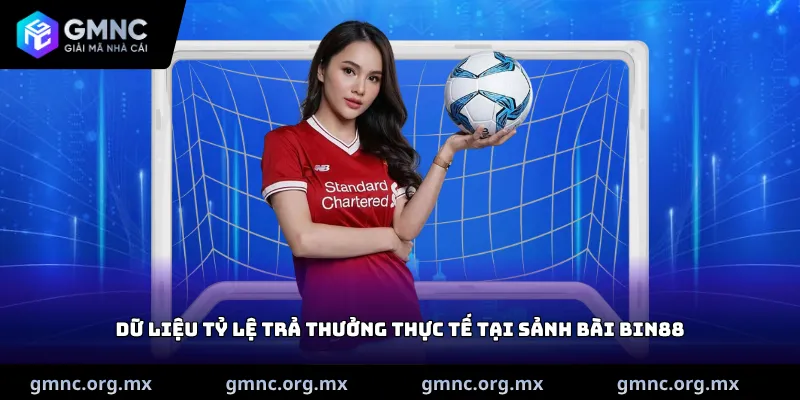 Dữ liệu tỷ lệ trả thưởng thực tế tại sảnh bài Bin88
