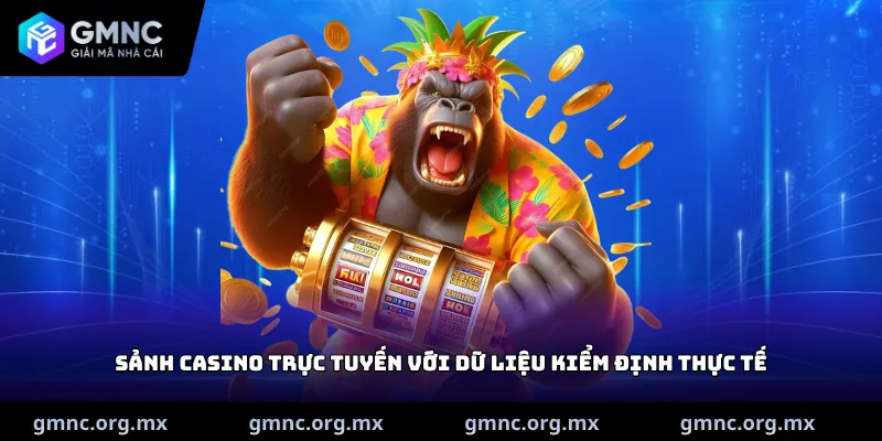 Sảnh Casino trực tuyến với dữ liệu kiểm định thực tế