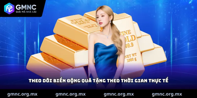 Theo dõi biến động quà tặng theo thời gian thực tế